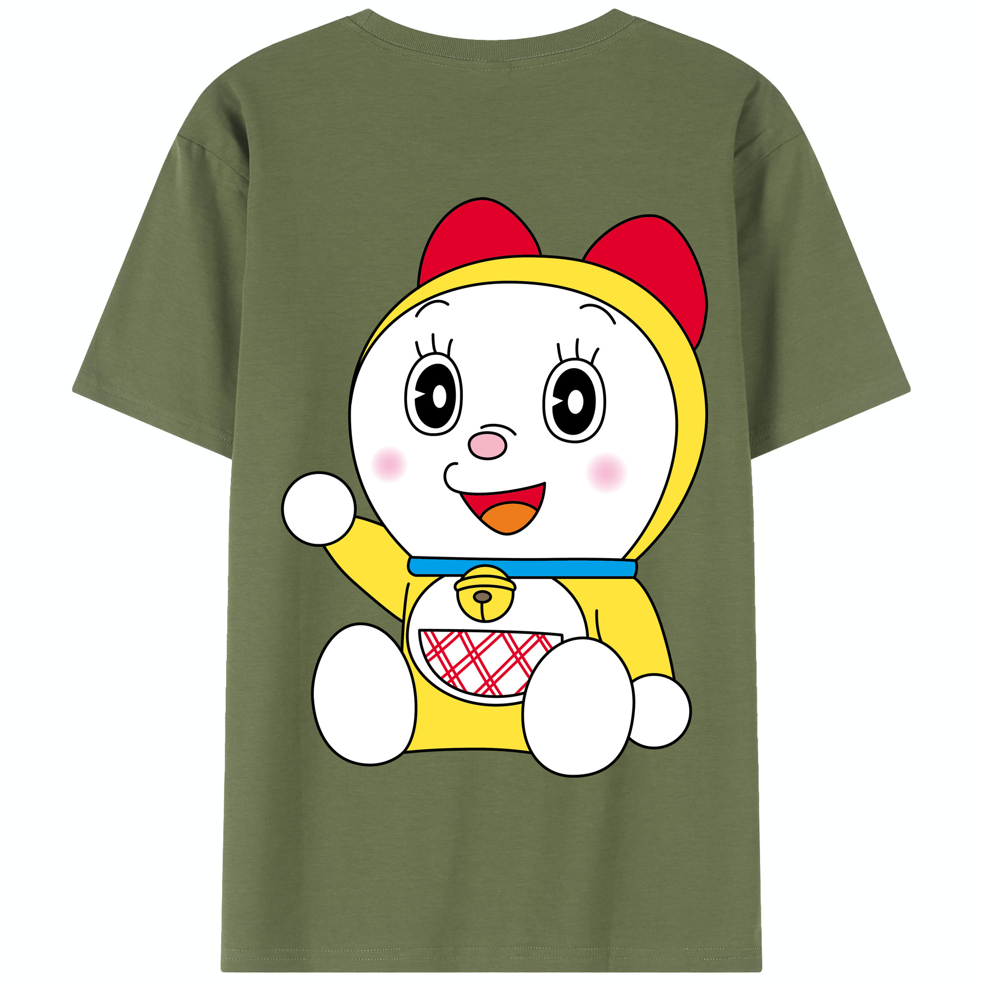 （画像用） ドラえもん ドラミ Doraemon Dorami 綿100％半袖Tシャツ（背面プリント）